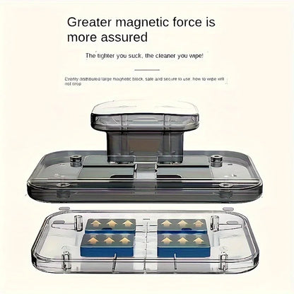 Double-Sided Magnetic Window Cleaner – High-Rise Glass Tool