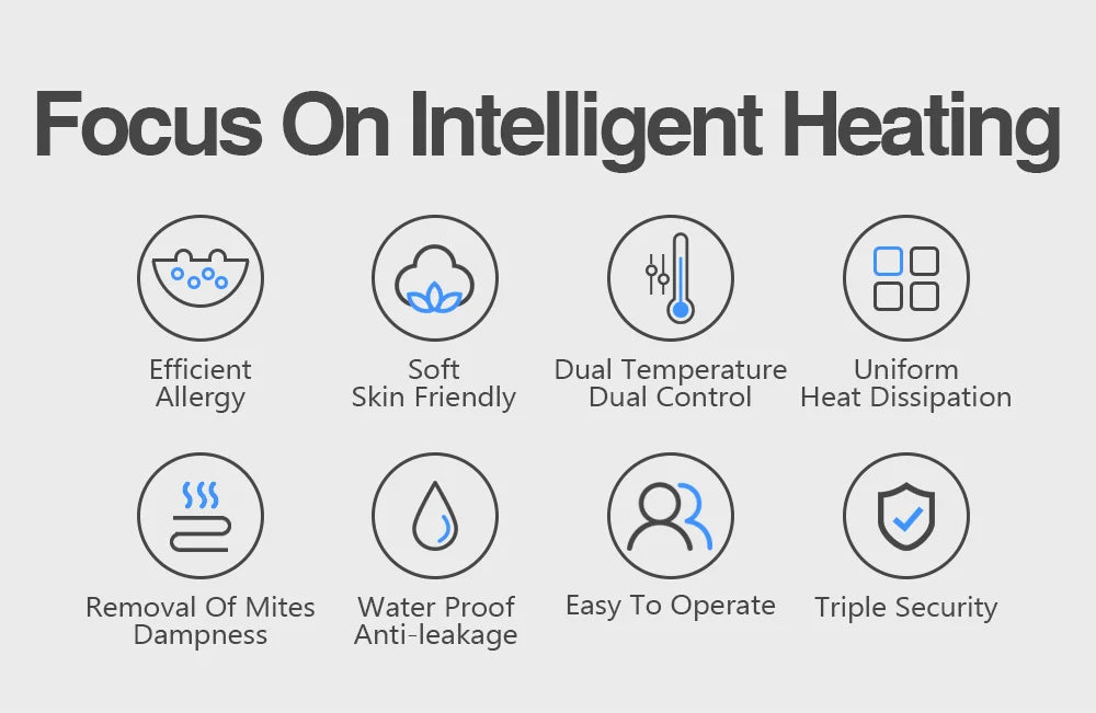 220V Electric Heating Blanket – Thermal Body Warmer