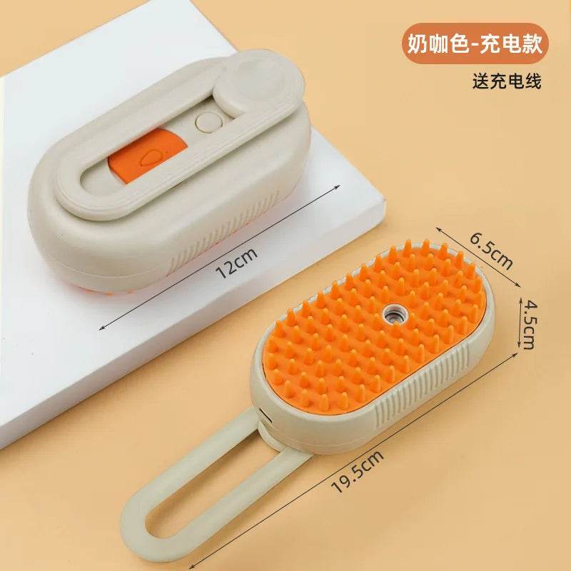 3-in-1 Steam Cat Grooming Brush