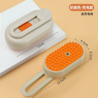 3-in-1 Steam Cat Grooming Brush
