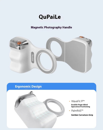 Magnetic Phone Camera Hand Grip – Detachable Remote