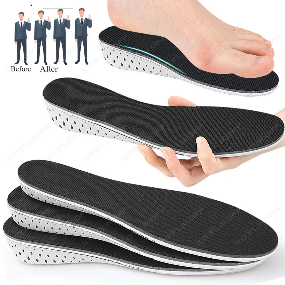 Memory Foam Height Increase Insoles – Full-Length Invisible Shoe Lifts (Unisex)