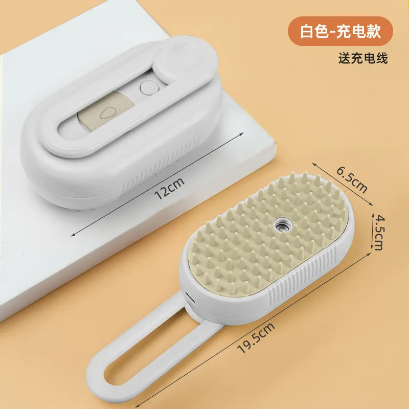 3-in-1 Steam Cat Grooming Brush
