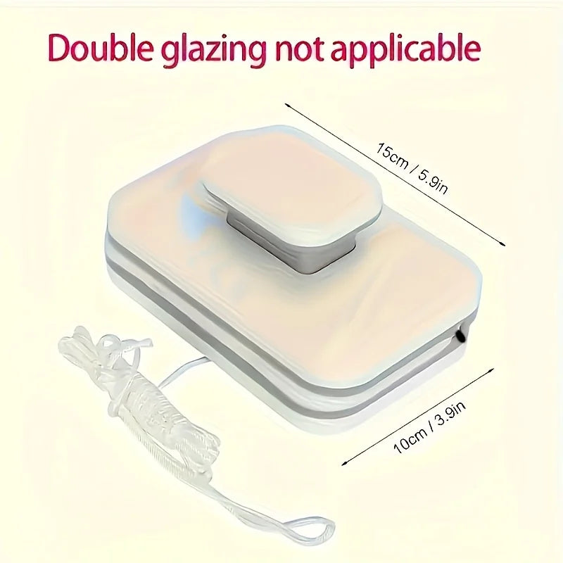 Double-Sided Magnetic Window Cleaner – High-Rise Glass Tool