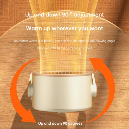 Portable Desktop Electric Heater – Mini Hot Air Blower