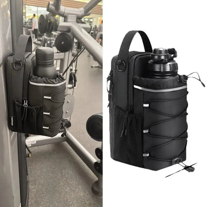 Magnetic Gym Sling Bag with Bottle Holder