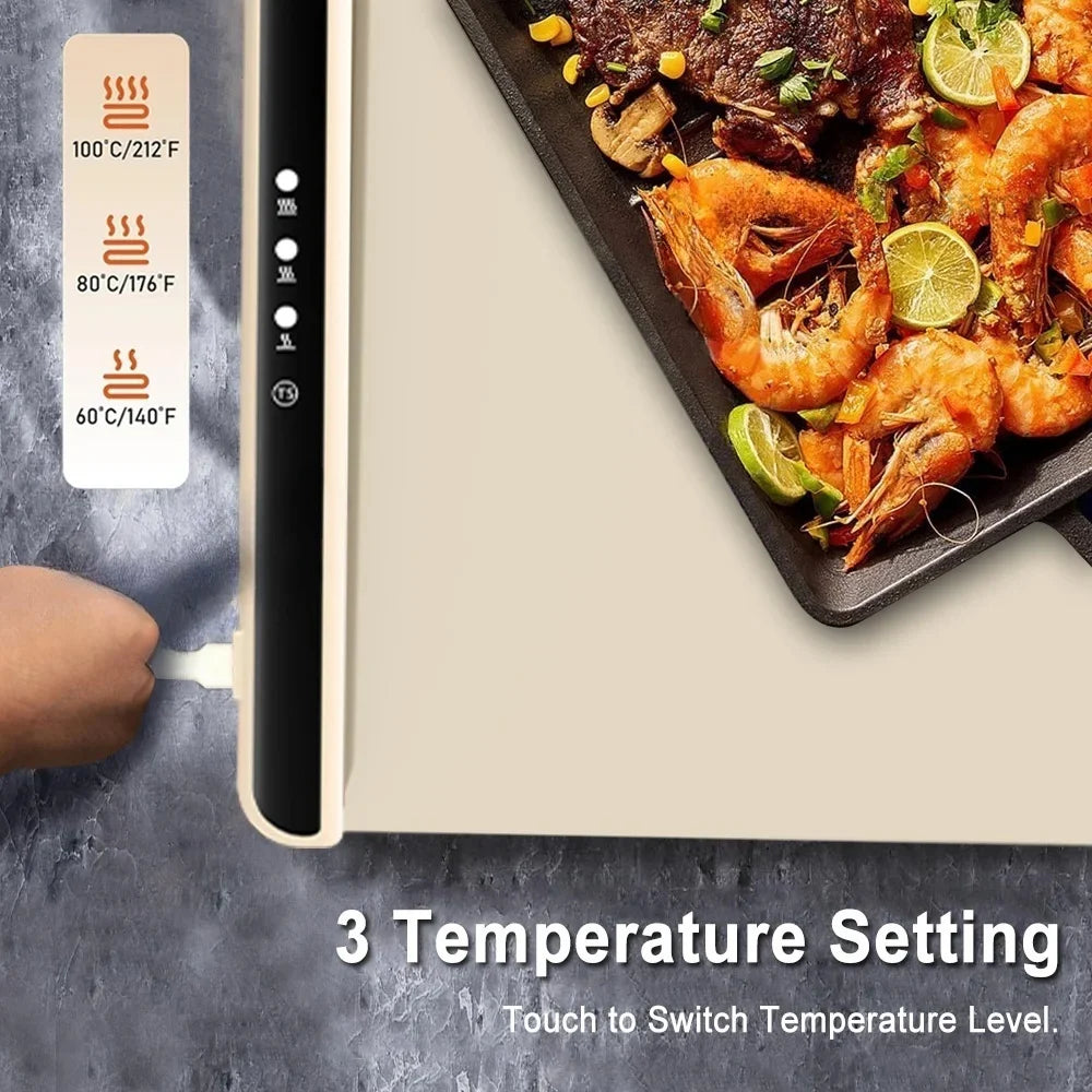 Foldable Electric Warming Tray – Portable Food Warmer