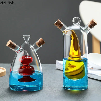 2-in-1 Double Layer oil dispenser Bottle