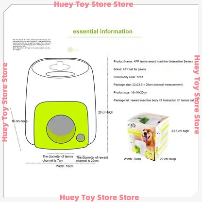 Automatic Dog Ball Launcher with Food Reward