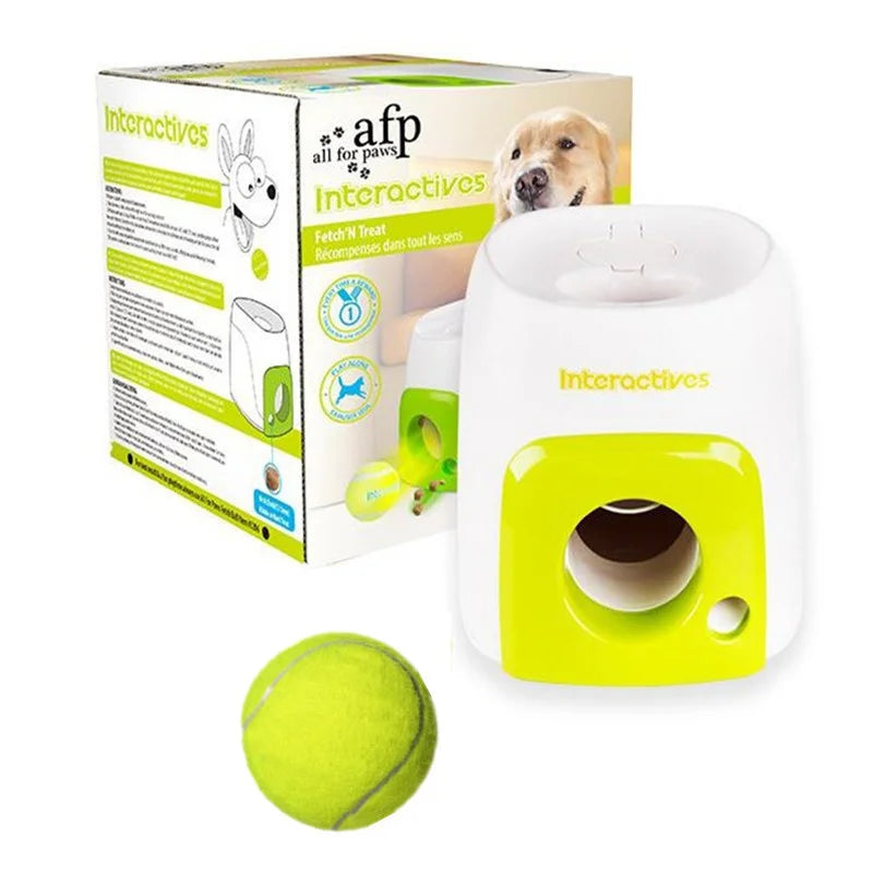 Automatic Dog Ball Launcher with Food Reward