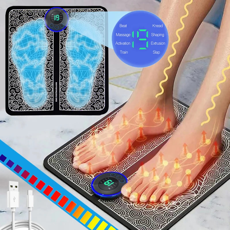 Electric Foot Massager Pad – Muscle Relaxation & Fitness
