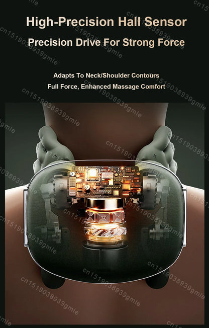 Heated Neck & Shoulder Massager – Electric Deep-Kneading Muscle Relief