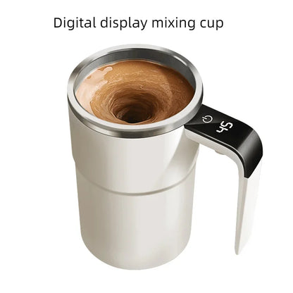 Electric Self-Stirring Coffee Mug – Rechargeable Magnetic Mixer Cup