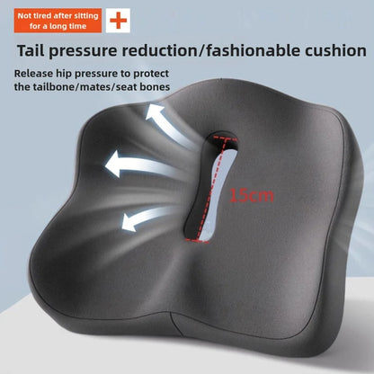 1pc Ergonomic Memory Foam Seat Cushion 3D Support Cushion Washable Polyester Car Office Essentials Comfortable for Long Sitting