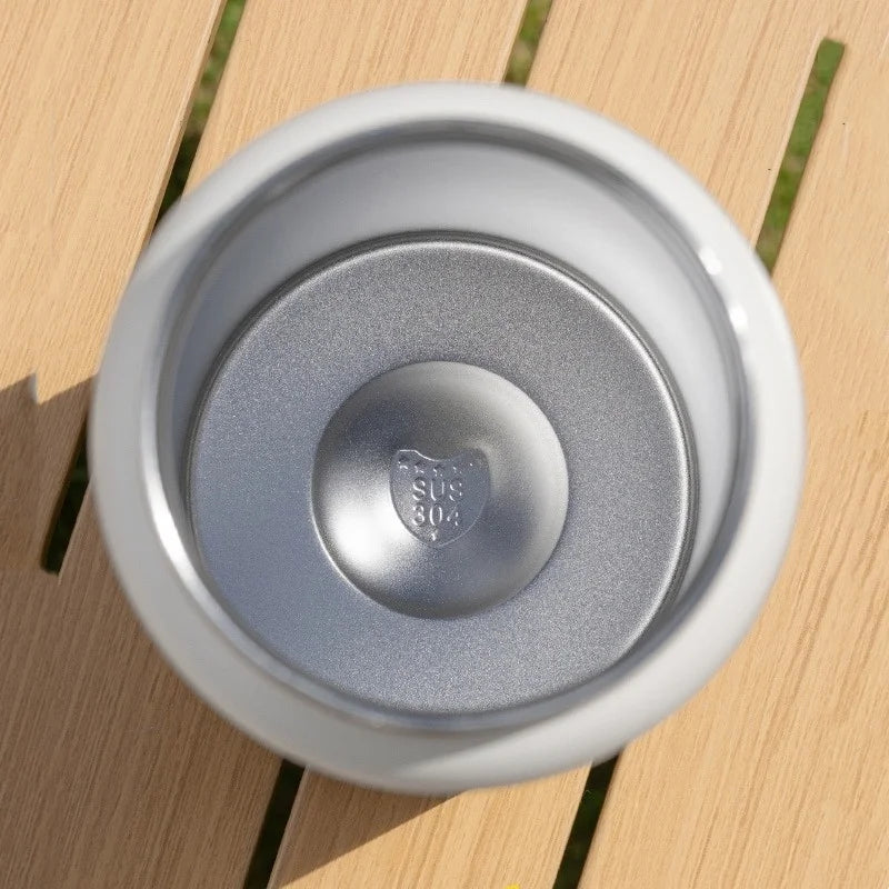 Stainless Steel Thermal Bottle – Insulated Travel Tumbler with Handle & Straw