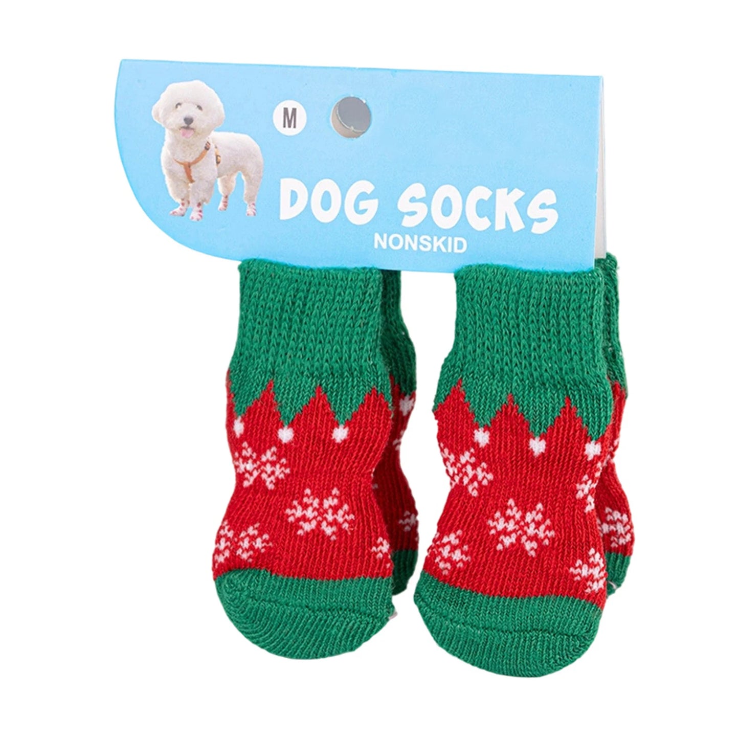 Christmas Knitted Pet Socks