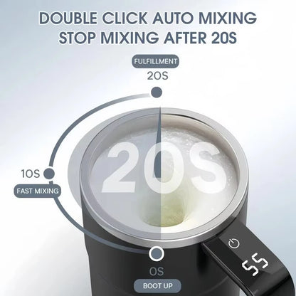 Electric Self-Stirring Coffee Mug – Rechargeable Magnetic Mixer Cup
