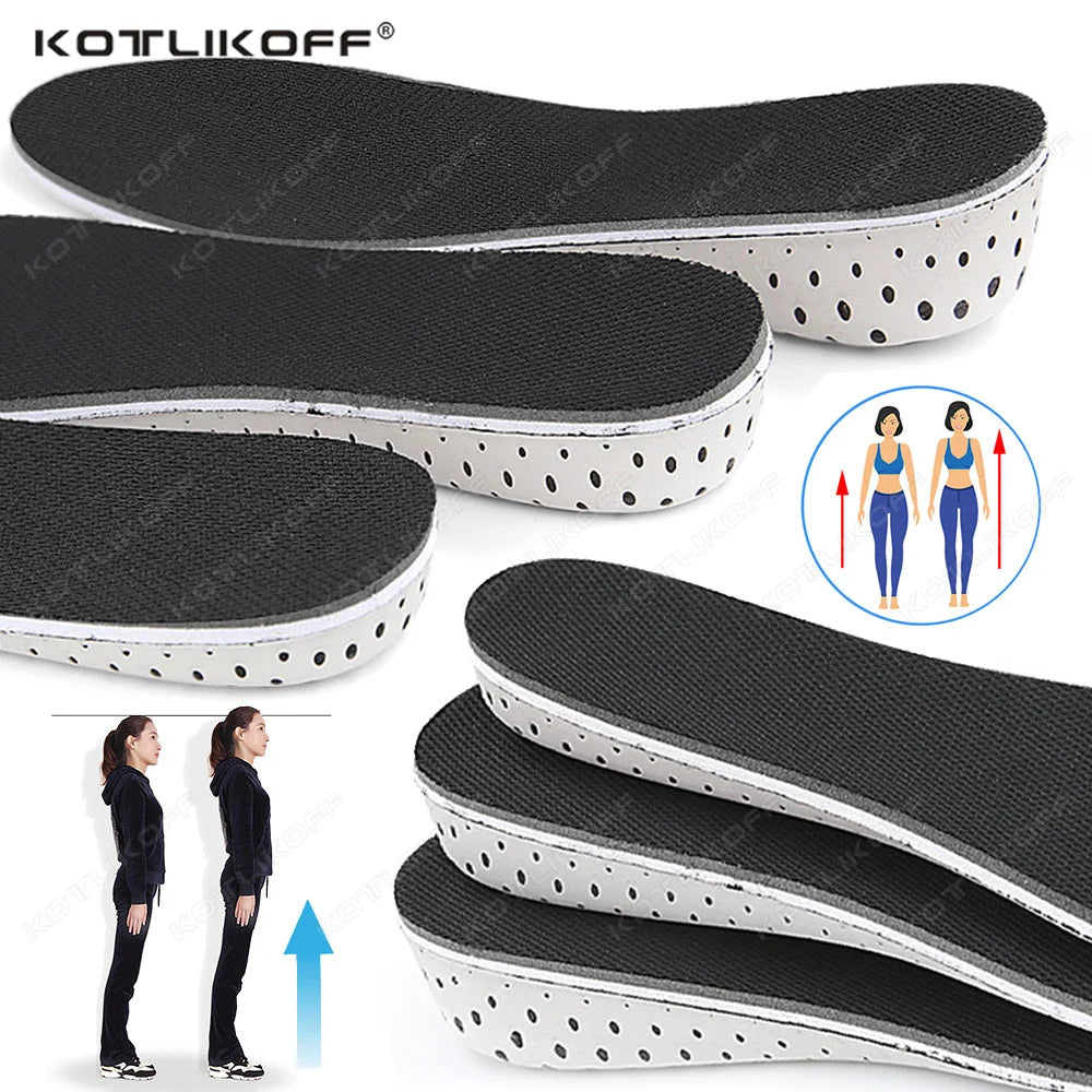 Memory Foam Height Increase Insoles – Full-Length Invisible Shoe Lifts (Unisex)