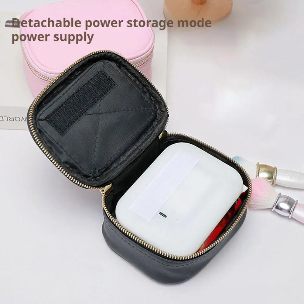 LED Travel Makeup Bag – Rechargeable Cosmetic Mirror with 3 Light Modes