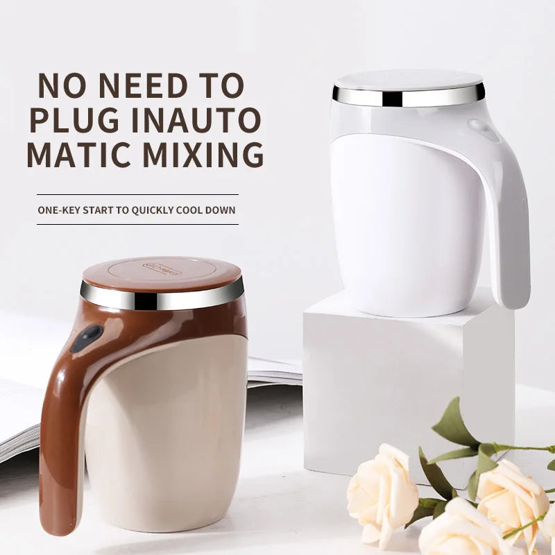 Automatic Self-Stirring Mug – Rechargeable Magnetic Coffee Cup