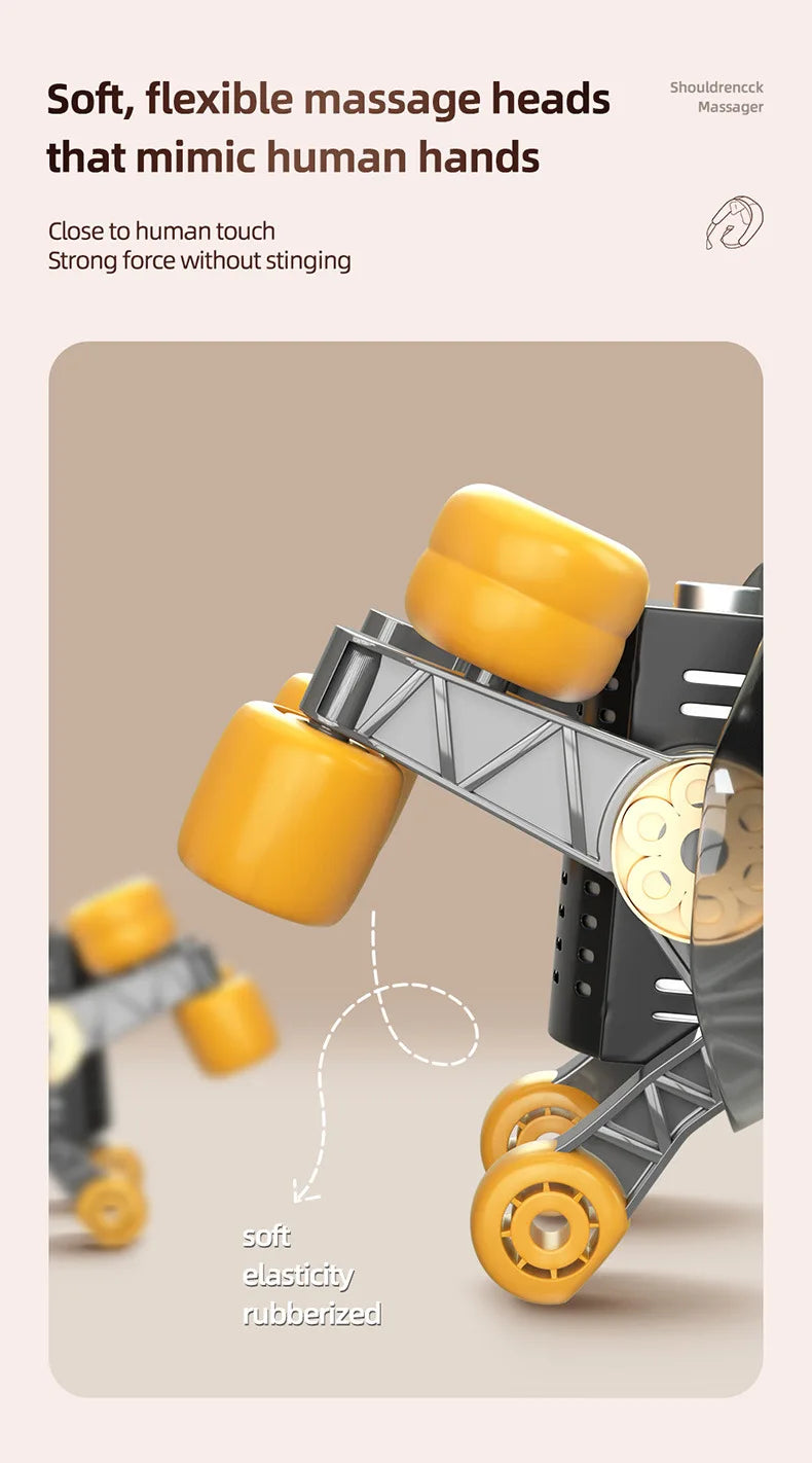 20W Wireless Massager Relief Massage Trapezius Muscle Relaxation Deep Shiatsu Simulated Human Hand Kneading Neck Electric