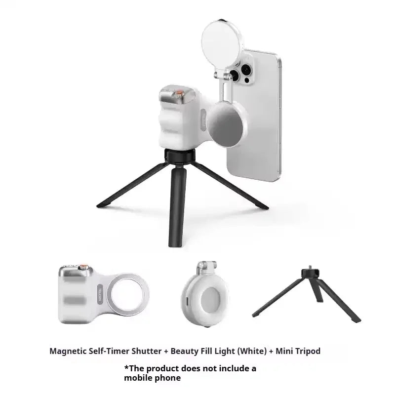 Magnetic Phone Camera Hand Grip – Detachable Remote