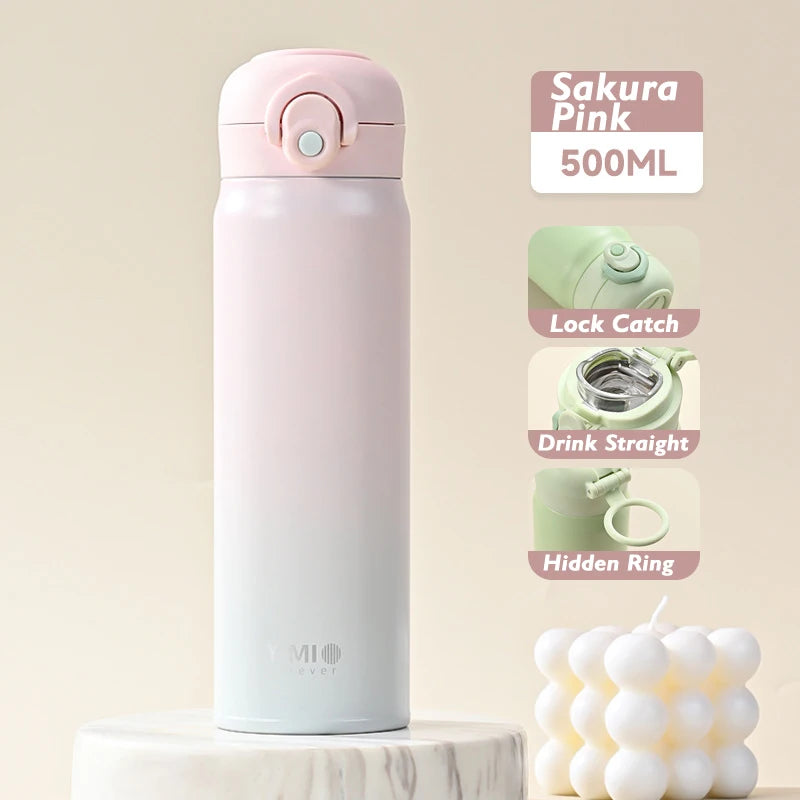 Stainless Steel Vacuum Tumbler – Portable Thermal Water Bottle