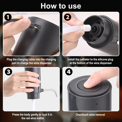 Intelligent Wine Aerator Dispenser - Rechargeable