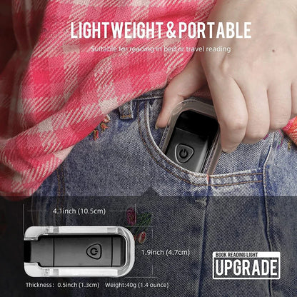 LED Clip-On Book Light – Eye-Care Reading Lamp