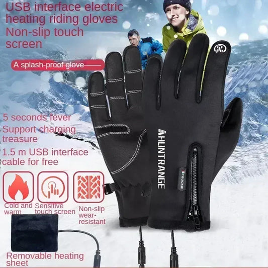 USB Heated Gloves – Touchscreen & Waterproof Thermal Mittens