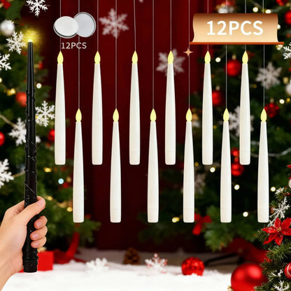 Floating LED Candles – 12pcs Magic Hanging Flameless Candles