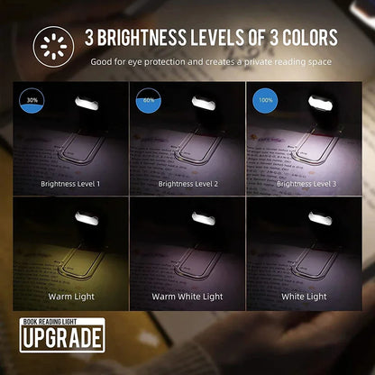 LED Clip-On Book Light – Eye-Care Reading Lamp