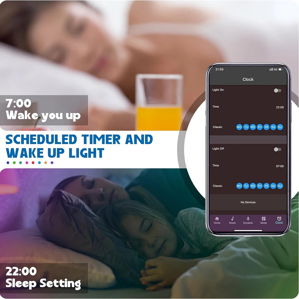 RGB LED Strip Lights – App Controlled Flexible Room Lighting