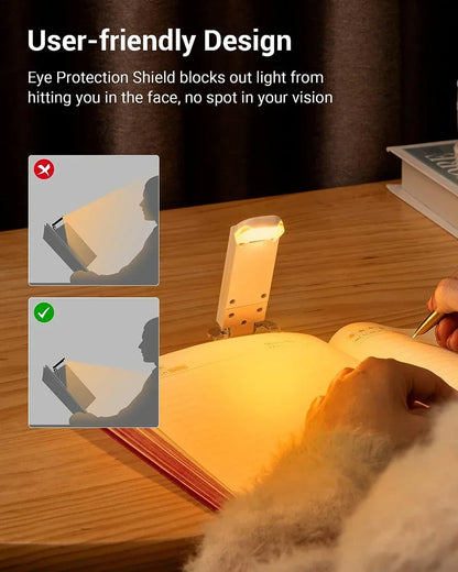 LED Clip-On Book Light – Eye-Care Reading Lamp