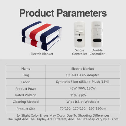 220V Electric Heating Blanket – Thermal Body Warmer