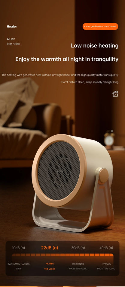 Portable Desktop Electric Heater – Mini Hot Air Blower