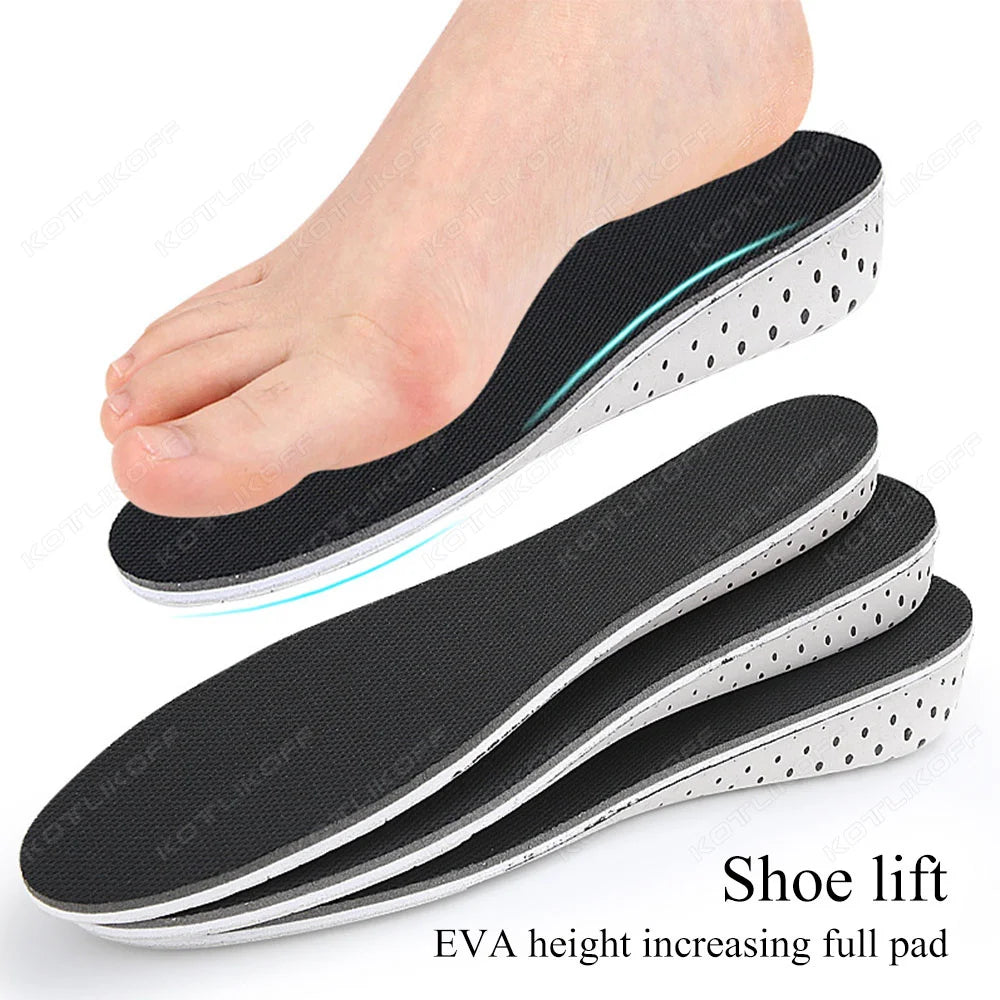 Memory Foam Height Increase Insoles – Full-Length Invisible Shoe Lifts (Unisex)