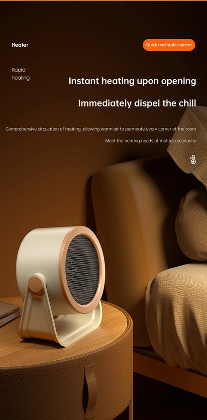 Portable Desktop Electric Heater – Mini Hot Air Blower