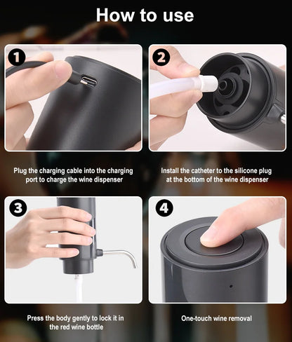 Intelligent Wine Aerator Dispenser - Rechargeable