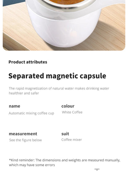 Automatic Self-Stirring Mug – Rechargeable Magnetic Coffee Cup