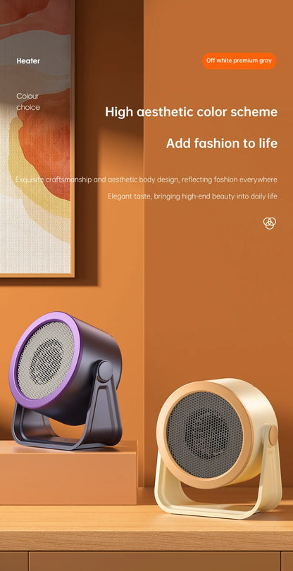 Portable Desktop Electric Heater – Mini Hot Air Blower