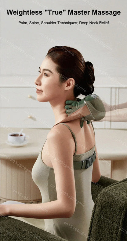 Heated Neck & Shoulder Massager – Electric Deep-Kneading Muscle Relief