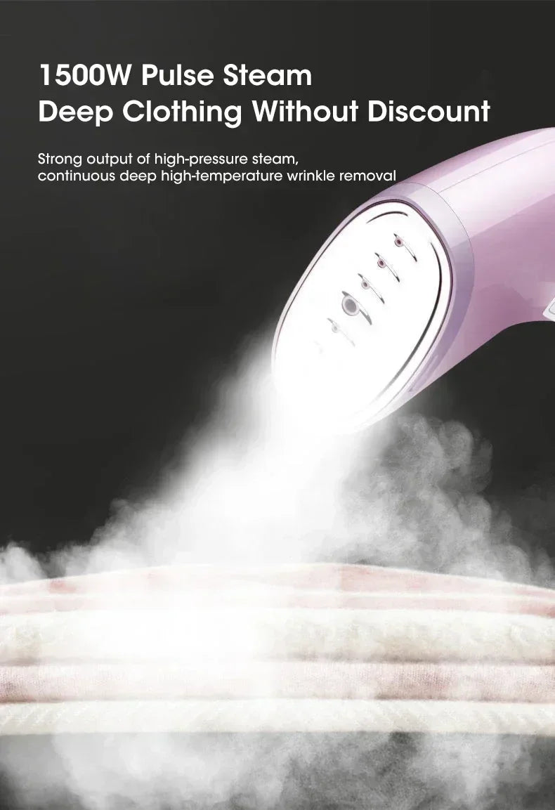 1500W Handheld Garment Steamer For Clothes 330ml Portable Household Fabric Small Electric Steam Iron Machine For Home Travel Use