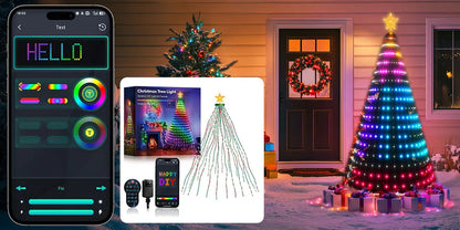 Christmas Tree Fairy String Lights – APP Control, Music Sync, 12 Modes