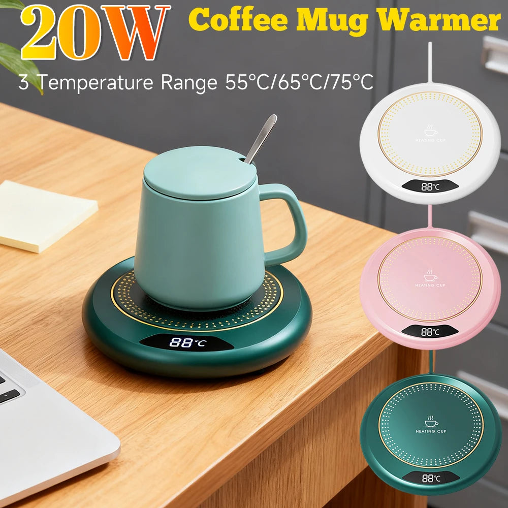 Electric Coffee Mug Warmer – 20W Hot Plate for Tea & Coffee
