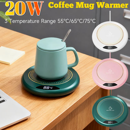 Electric Coffee Mug Warmer – 20W Hot Plate for Tea & Coffee