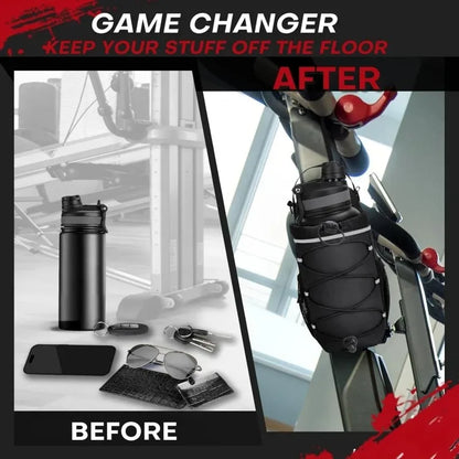 Magnetic Gym Sling Bag with Bottle Holder