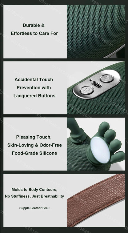 Heated Neck & Shoulder Massager – Electric Deep-Kneading Muscle Relief