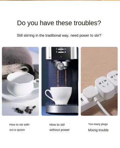 Electric Self-Stirring Coffee Mug – Rechargeable Magnetic Mixer Cup